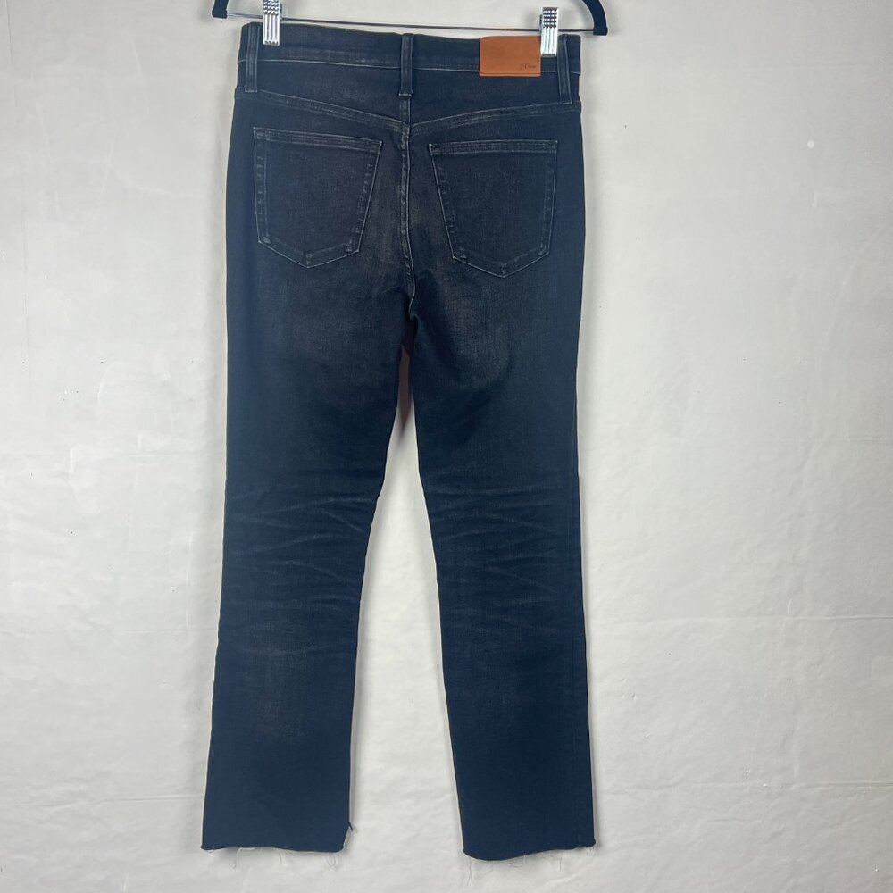 2/$30 J Crew 9 in Billie Demi Boot Crop Black High Waist Jeans 26 - Picture 4 of 6